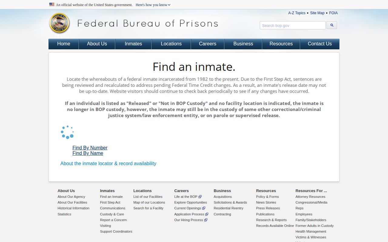 Federal Campbell County released inmate locator result